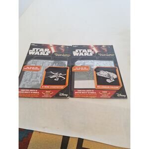 Star Wars Metal Earth X-Wing & Millennium Falcon 3D Metal Model Kits